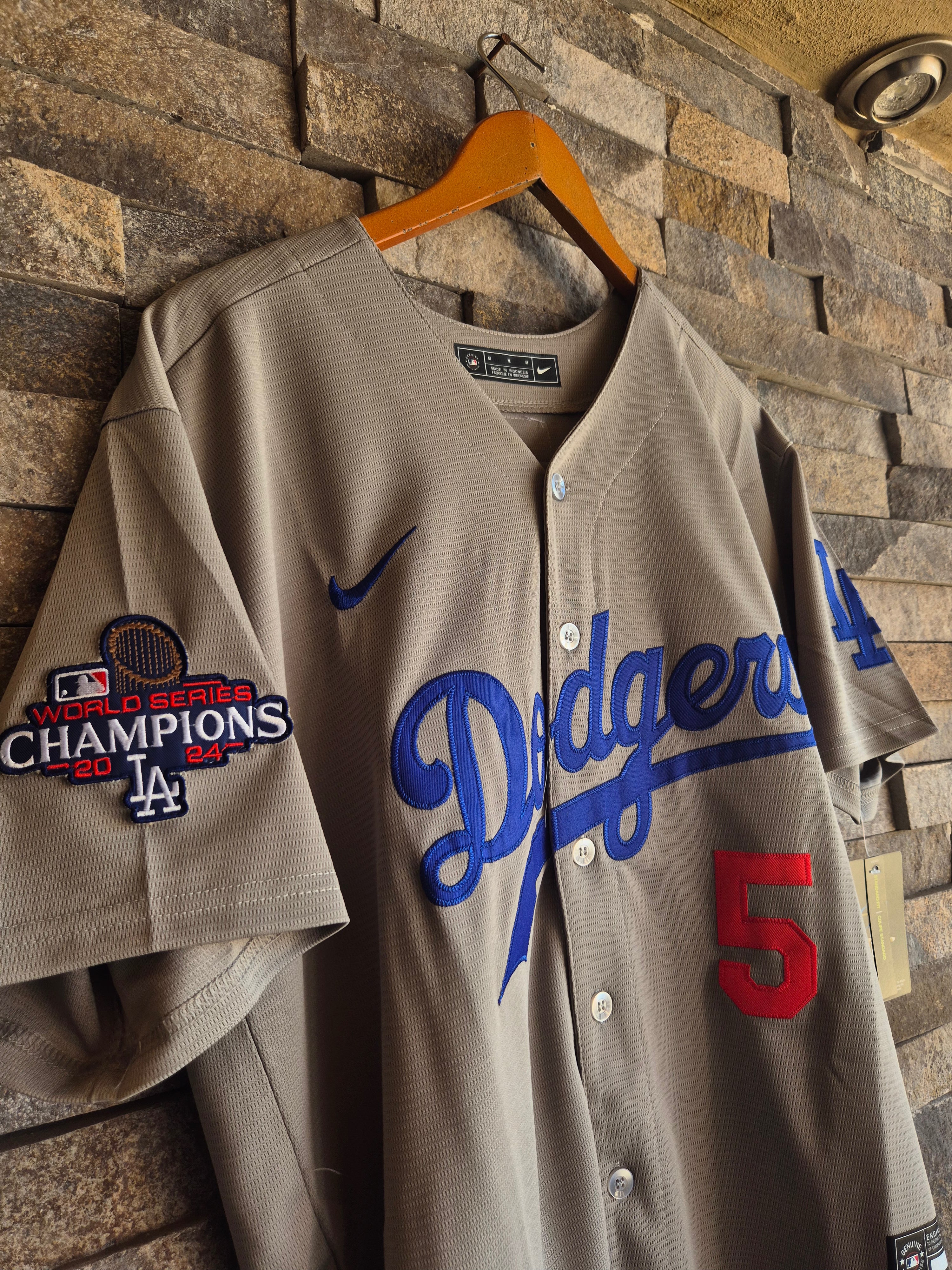 Jersey Oficial Los Angeles Dodgers Gris – Freddie Freeman #5
