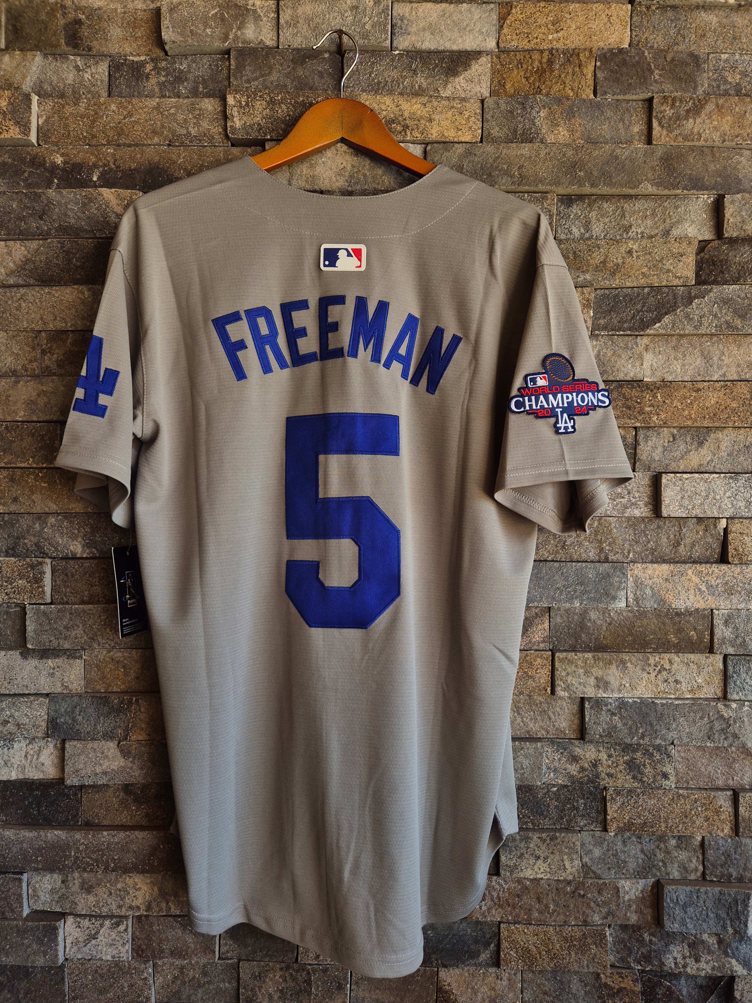 Jersey Oficial Los Angeles Dodgers Gris – Freddie Freeman #5