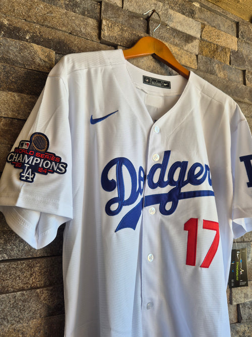 Jersey Oficial de Los Angeles Dodgers – Shohei Ohtani #17, Edición Serie Mundial 2024 (Campeones)