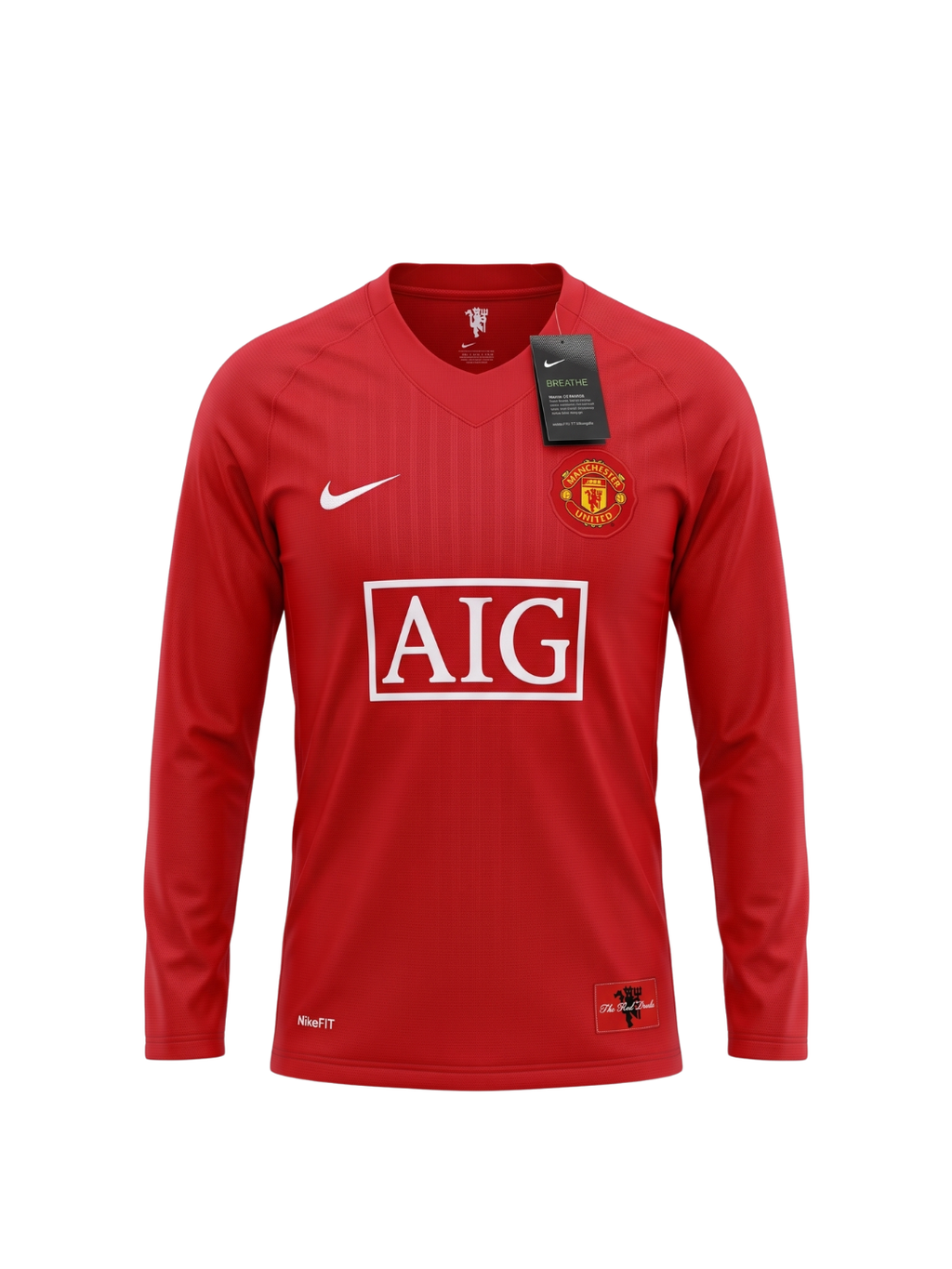 Jersey Manchester United Local 2007-08 – Cristiano Ronaldo #7 (Manga Larga)