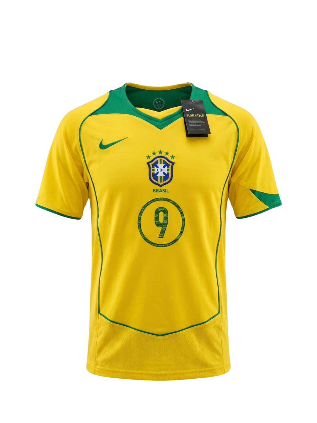 Jersey Selección Brasil Retro Local 2004-2006 "Total 90" - Ronaldo #9