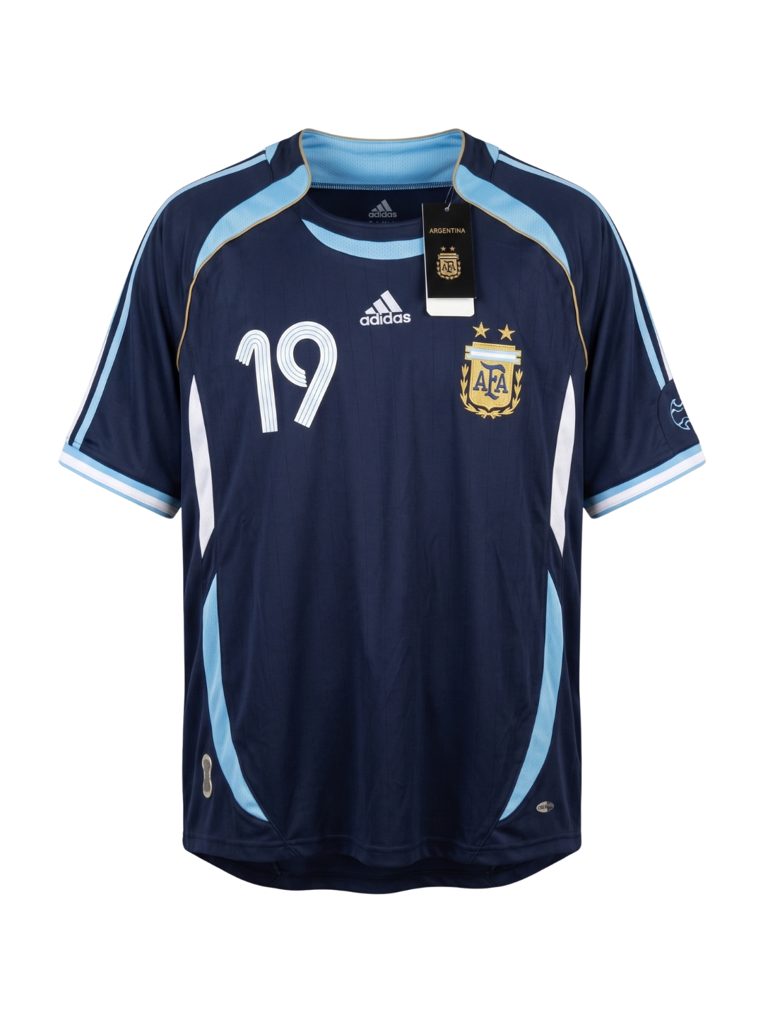 Jersey Argentina Visitante 2006 - Lionel Messi #19 (Edición Retro)