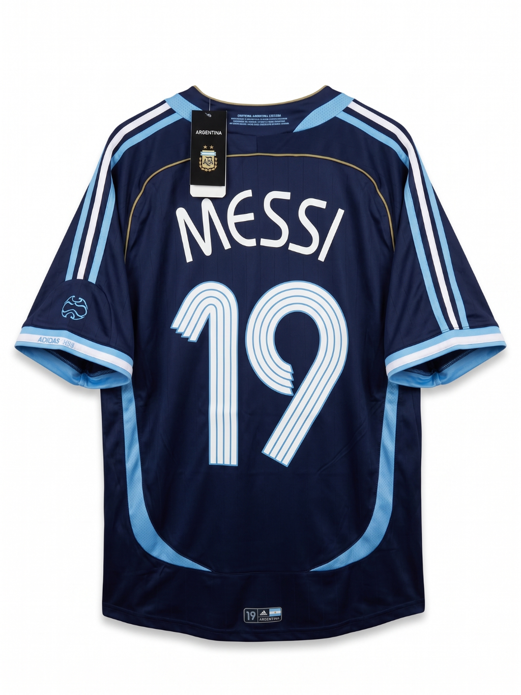 Jersey Argentina Visitante 2006 - Lionel Messi #19 (Edición Retro)