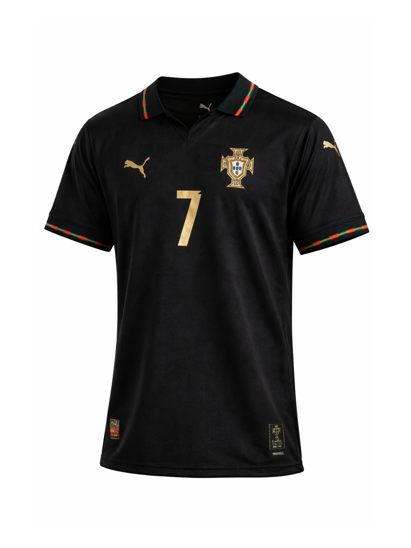 Jersey Portugal Negra Versión Jugador Cristiano Ronaldo #7 | Edición Especial