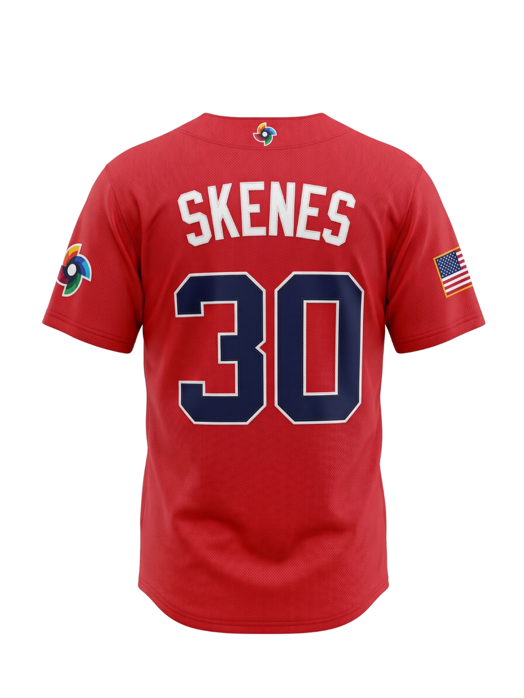 Jersey USA Baseball World Baseball Classic - Paul Skenes #30 - Rojo