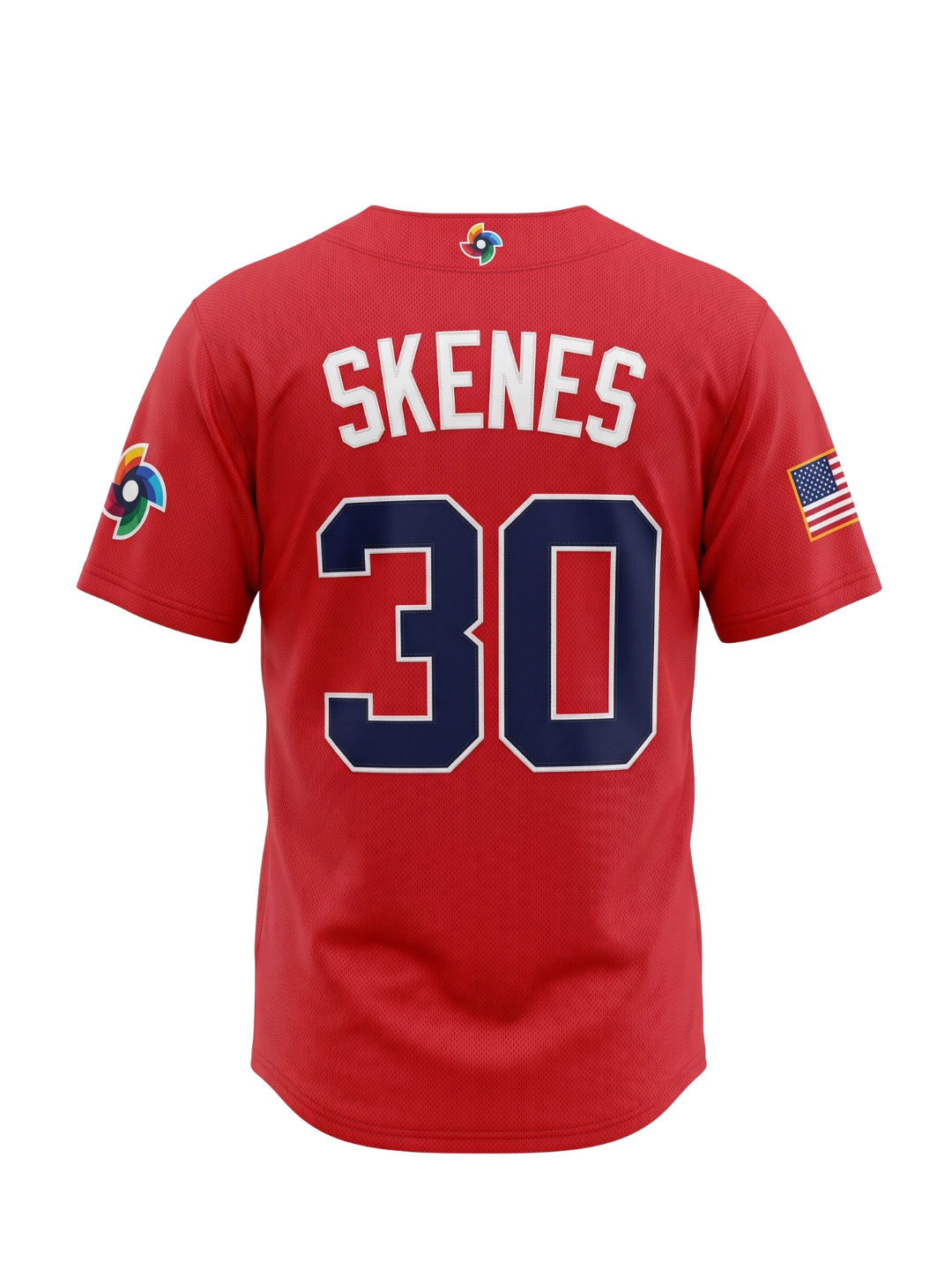 Jersey USA Baseball World Baseball Classic - Paul Skenes #30 - Rojo