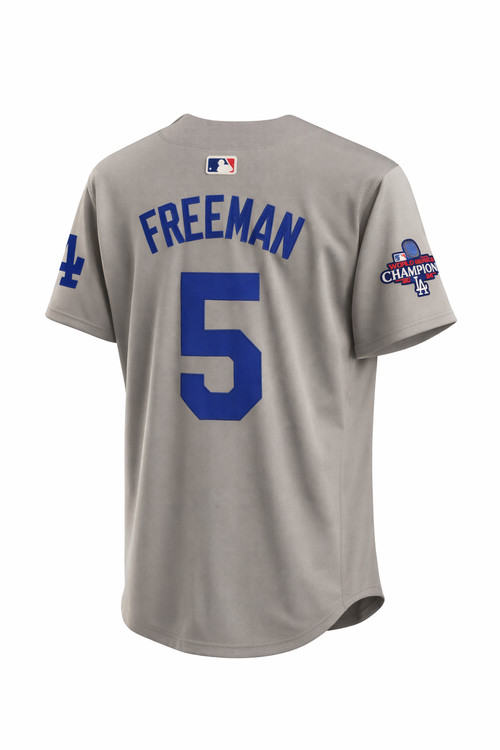 Jersey Oficial Los Angeles Dodgers Gris – Freddie Freeman #5