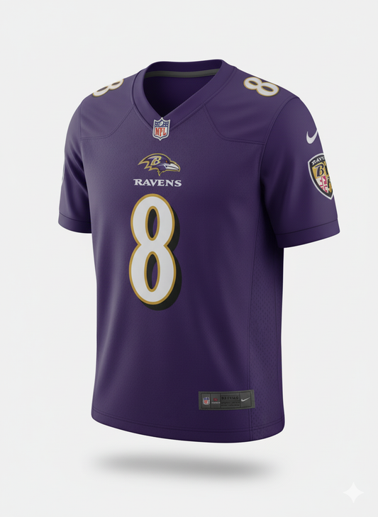 Jersey NFL Premium Lamar Jackson #8 - Baltimore Ravens