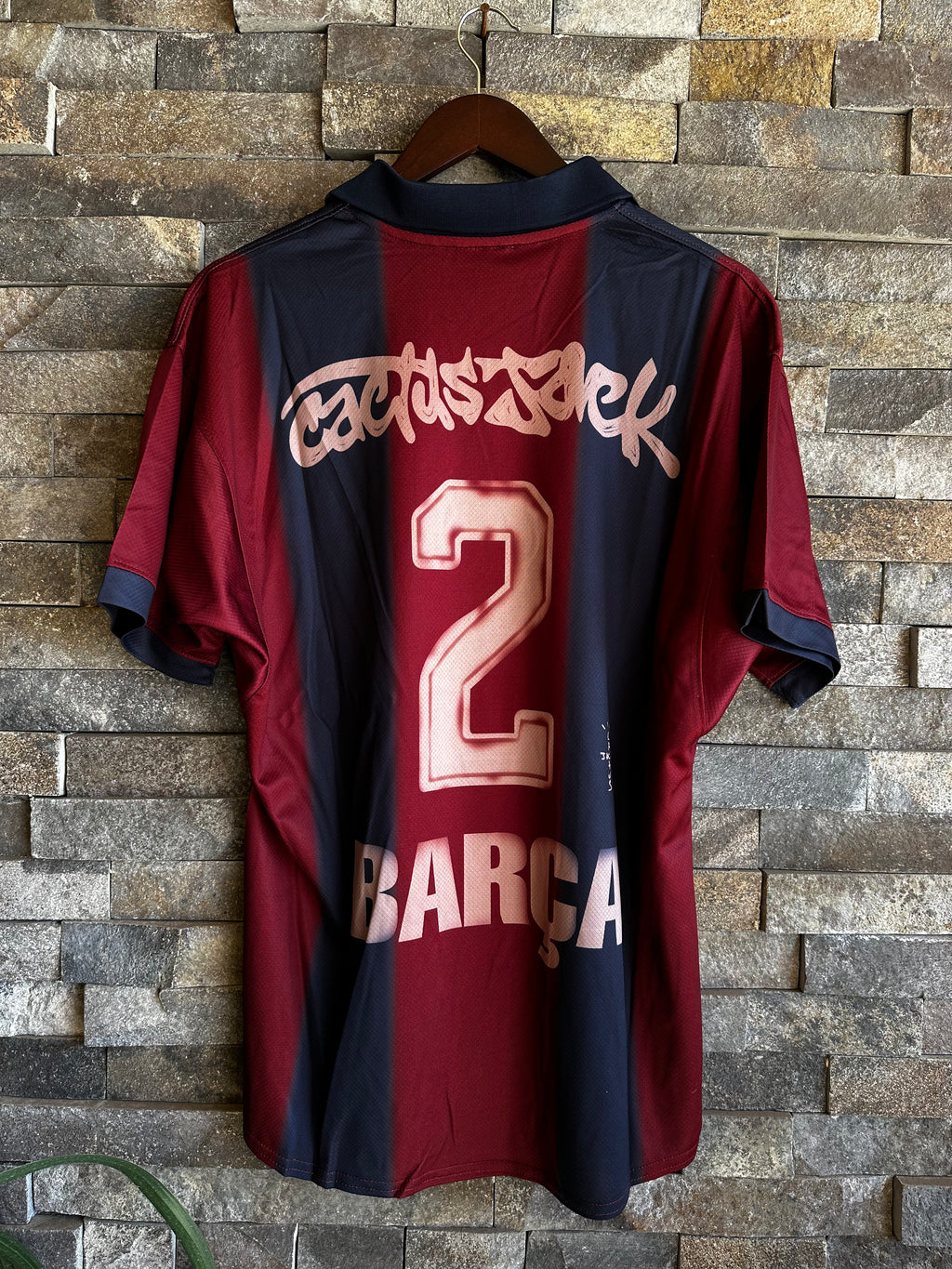 Jersey Barça x Travis Scott - Diseño Cactus Jack Retro Special Edition Oversize Fit