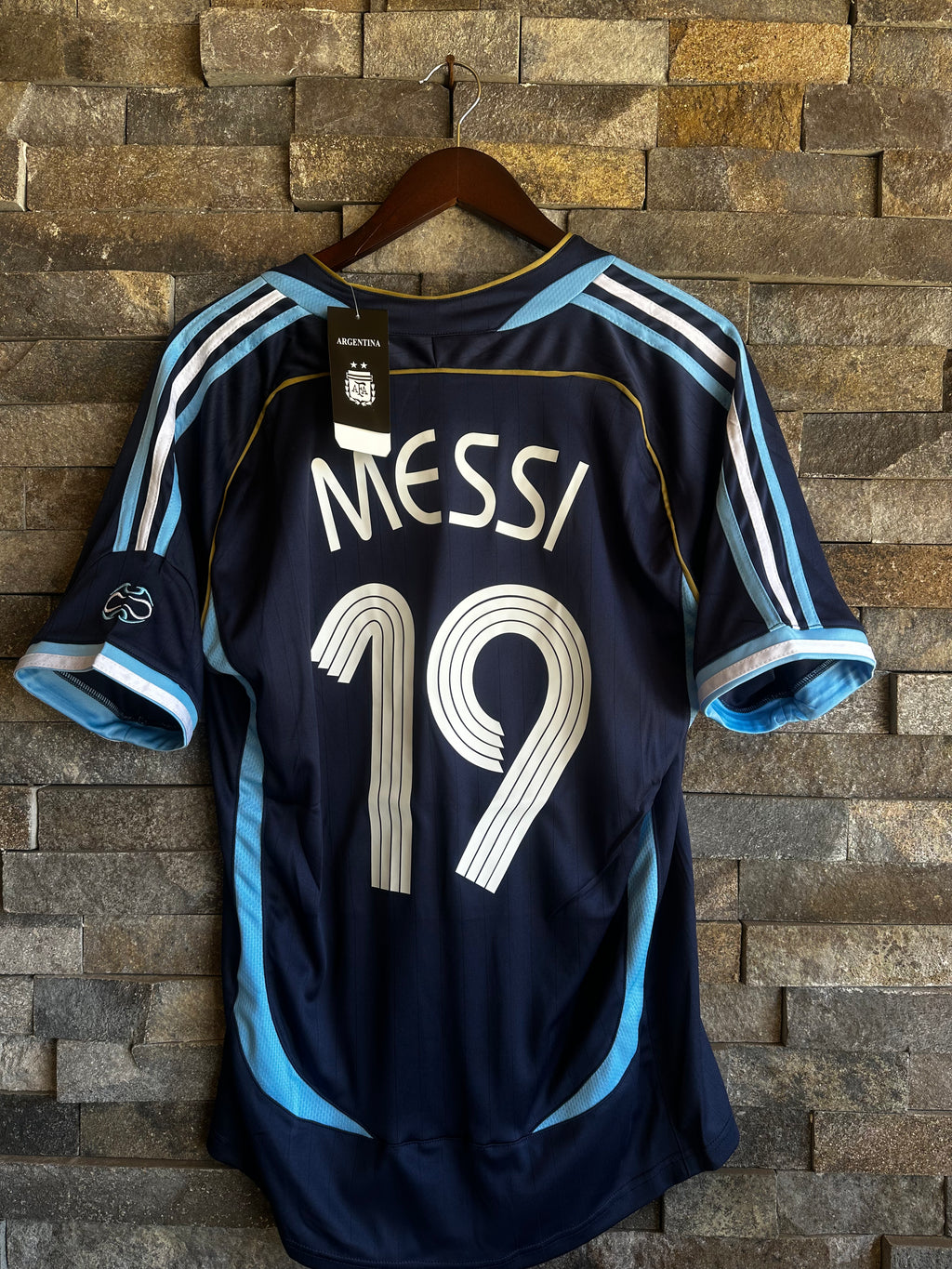 Jersey Argentina Visitante 2006 - Lionel Messi #19 (Edición Retro)