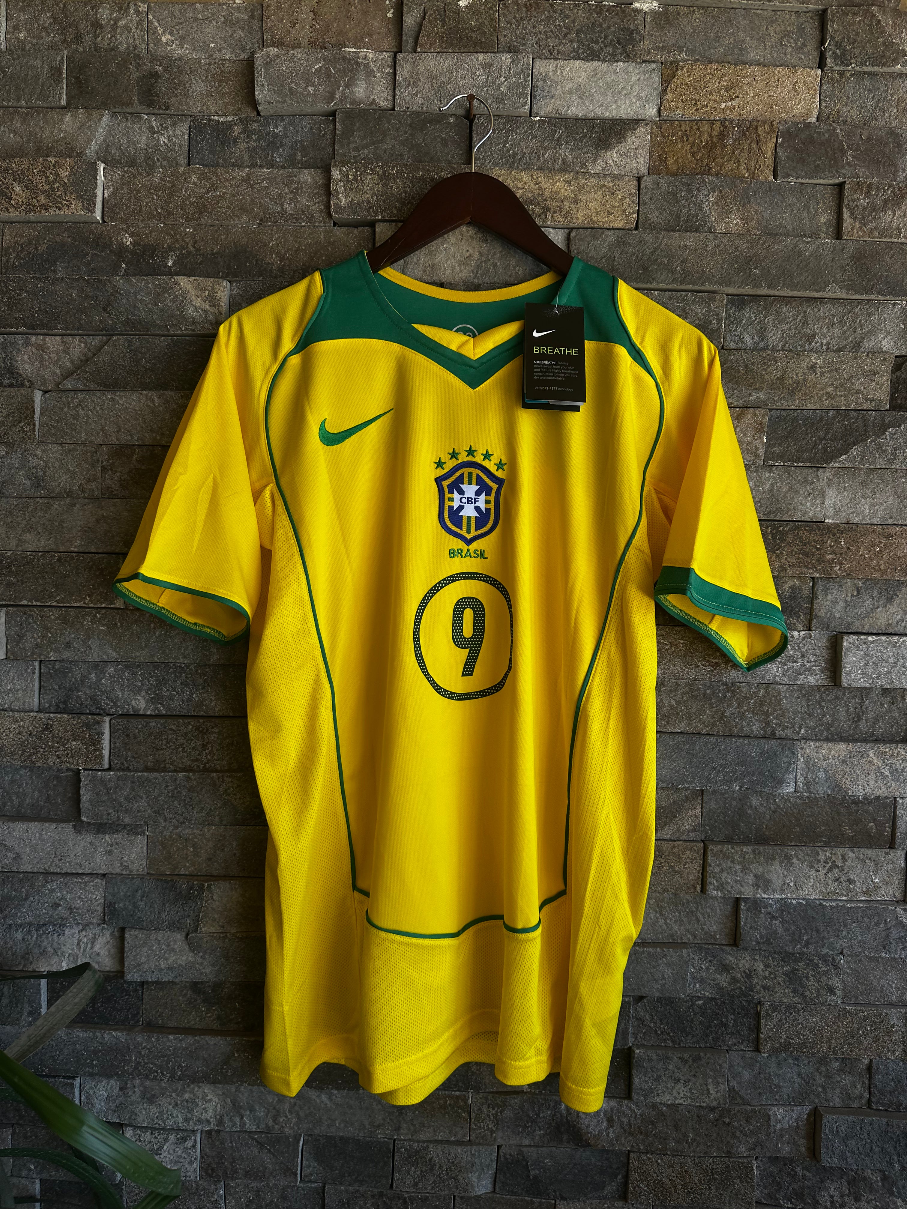 Jersey Selección Brasil Retro Local 2004-2006 "Total 90" - Ronaldo #9