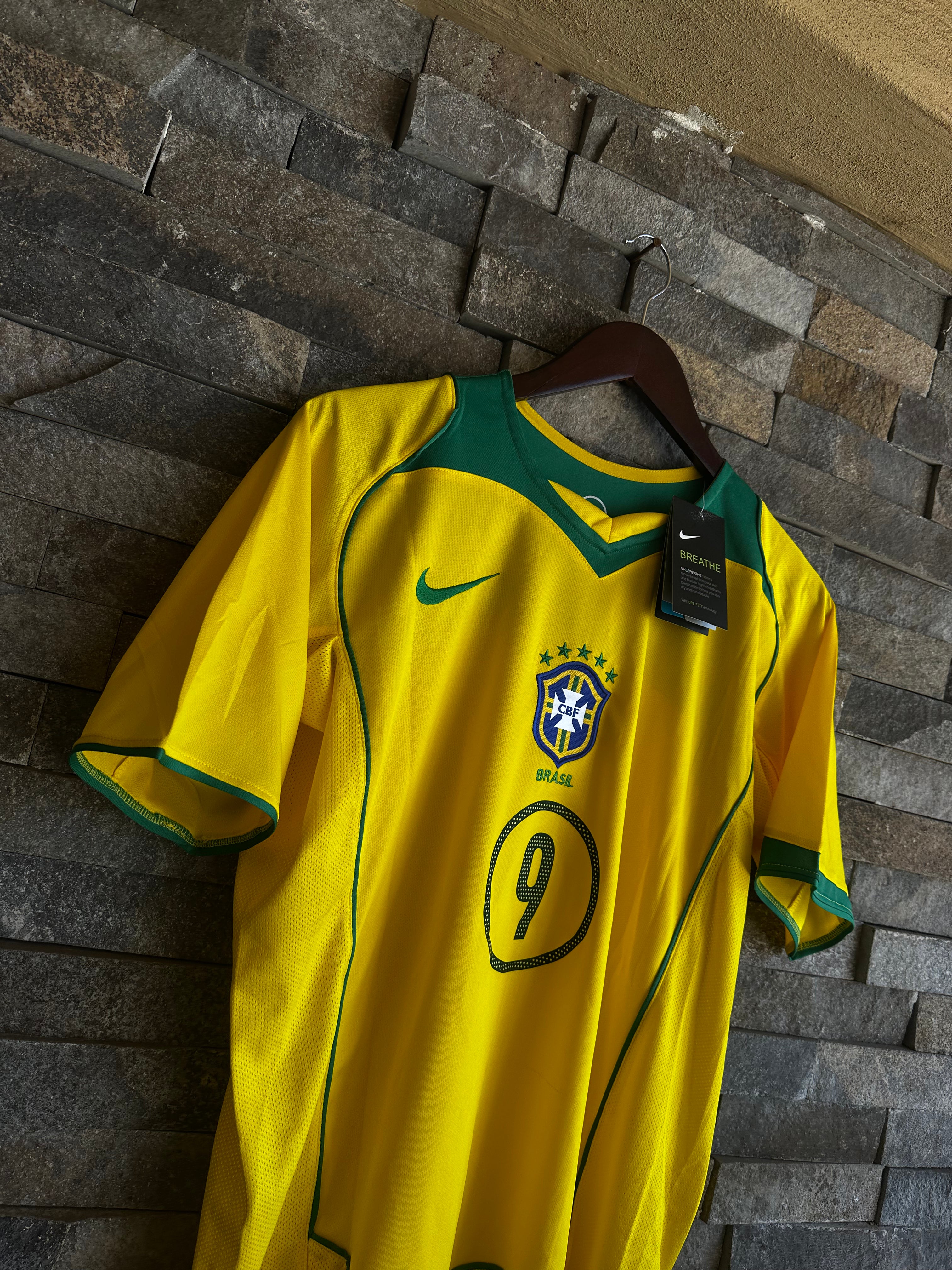 Jersey Selección Brasil Retro Local 2004-2006 "Total 90" - Ronaldo #9