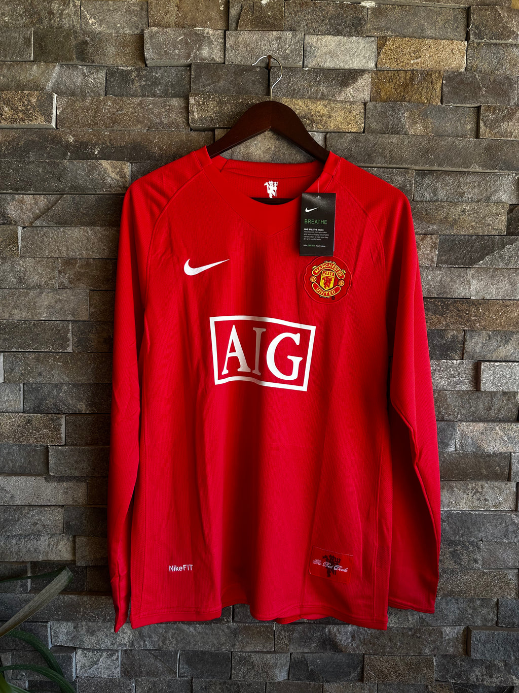 Jersey Manchester United Local 2007-08 – Cristiano Ronaldo #7 (Manga Larga)