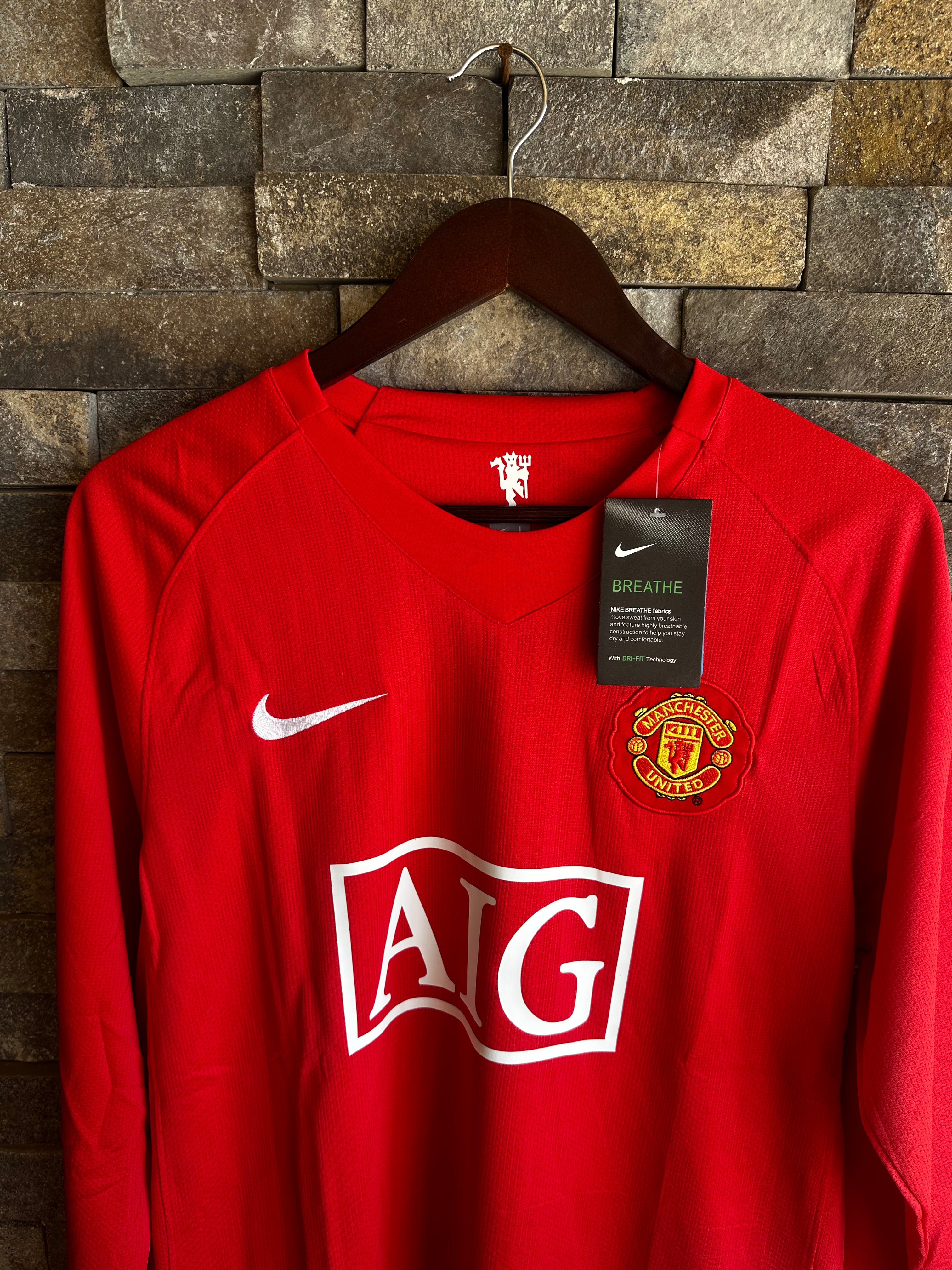 Jersey Manchester United Local 2007-08 – Cristiano Ronaldo #7 (Manga Larga)