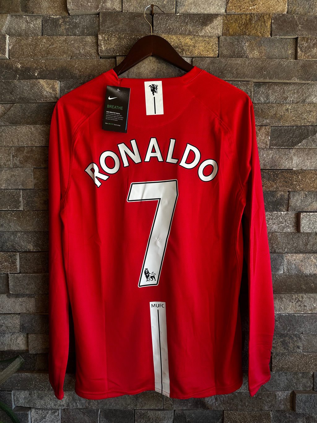 Jersey Manchester United Local 2007-08 – Cristiano Ronaldo #7 (Manga Larga)