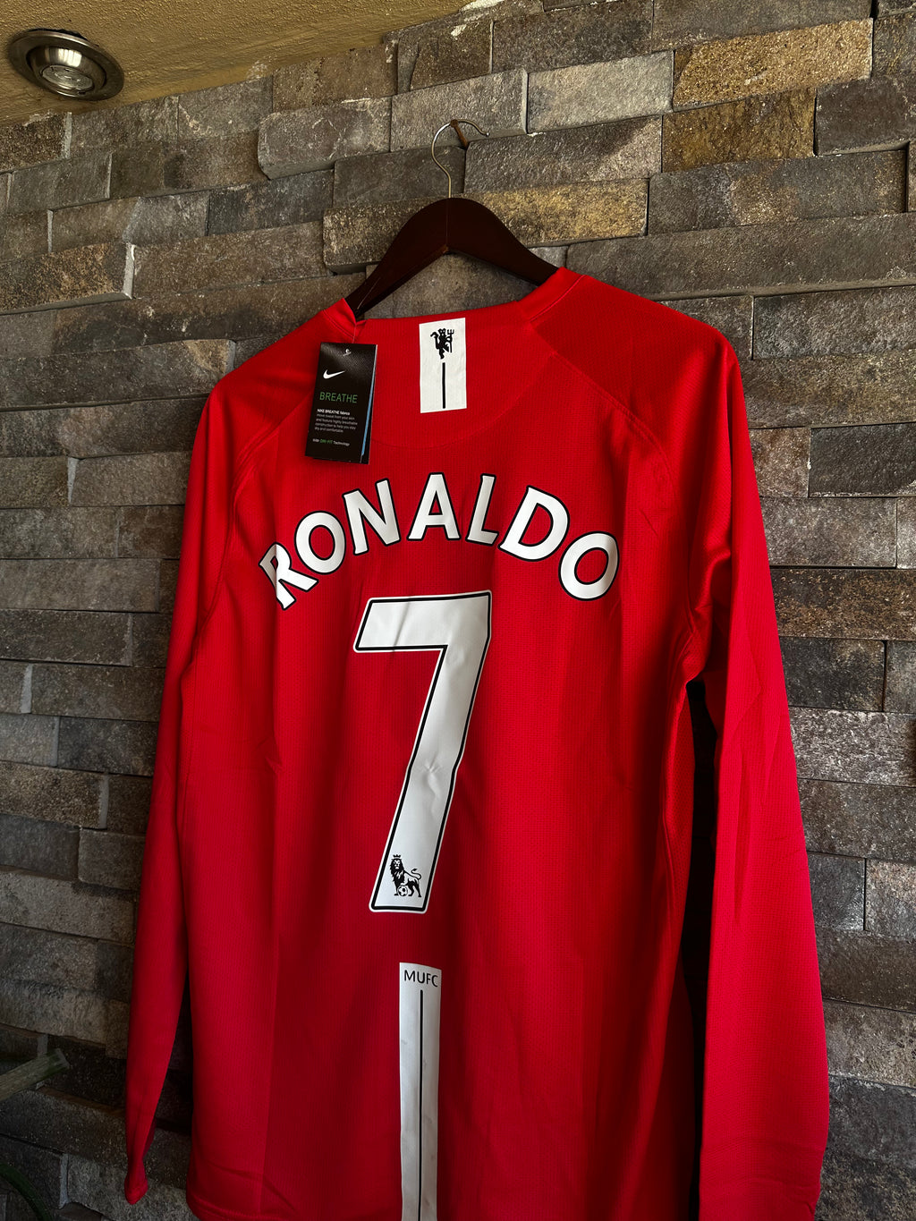 Jersey Manchester United Local 2007-08 – Cristiano Ronaldo #7 (Manga Larga)