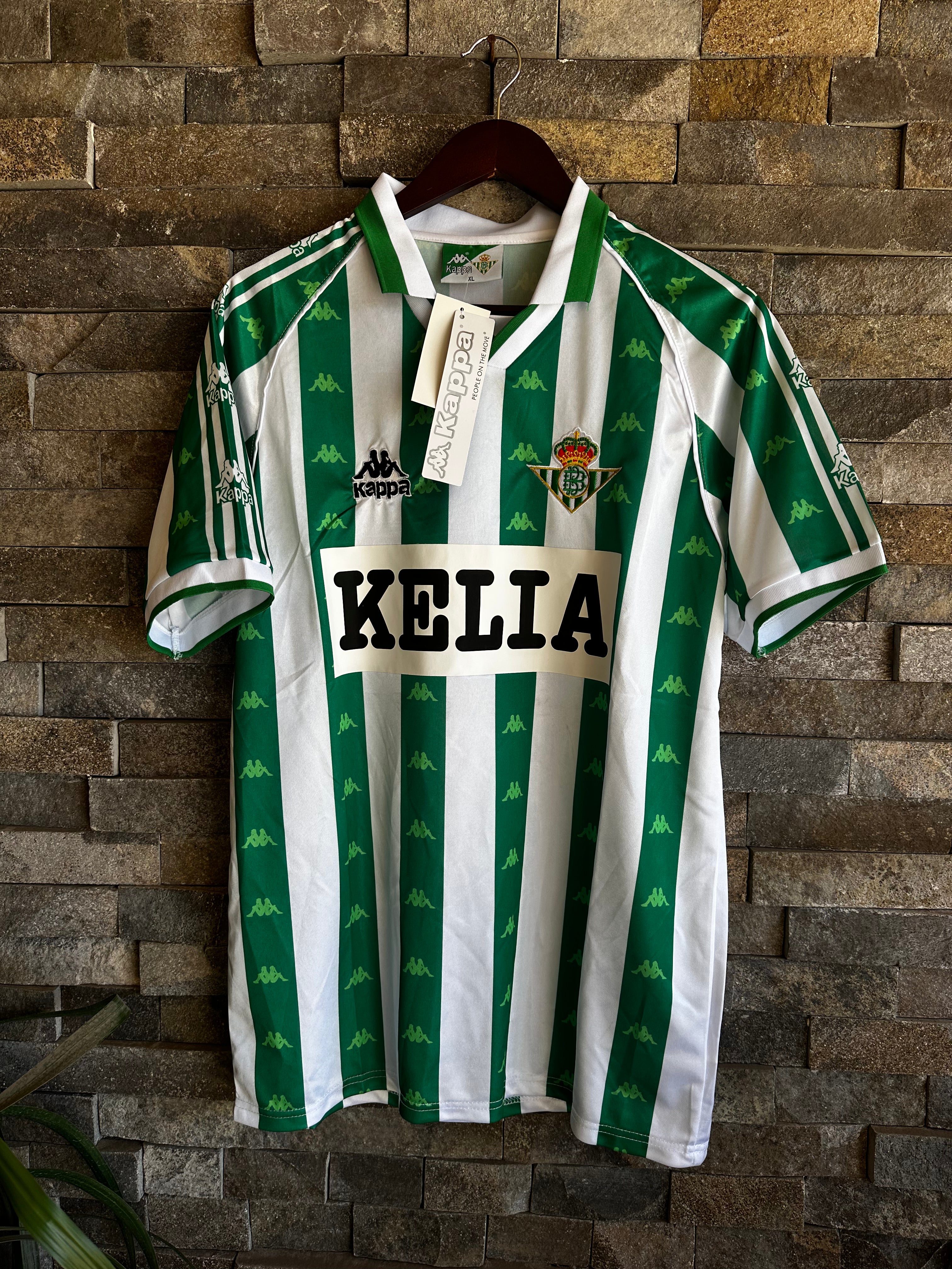 Jersey Real Betis Local 1995-1997 Retro - Marca Kappa (Sponsor Kelia)