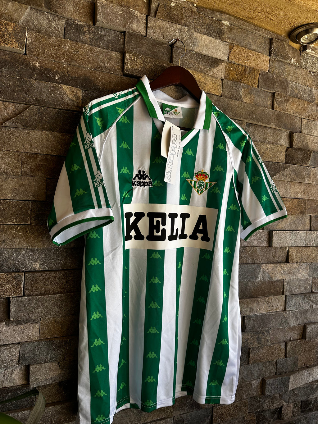 Jersey Real Betis Local 1995-1997 Retro - Marca Kappa (Sponsor Kelia)