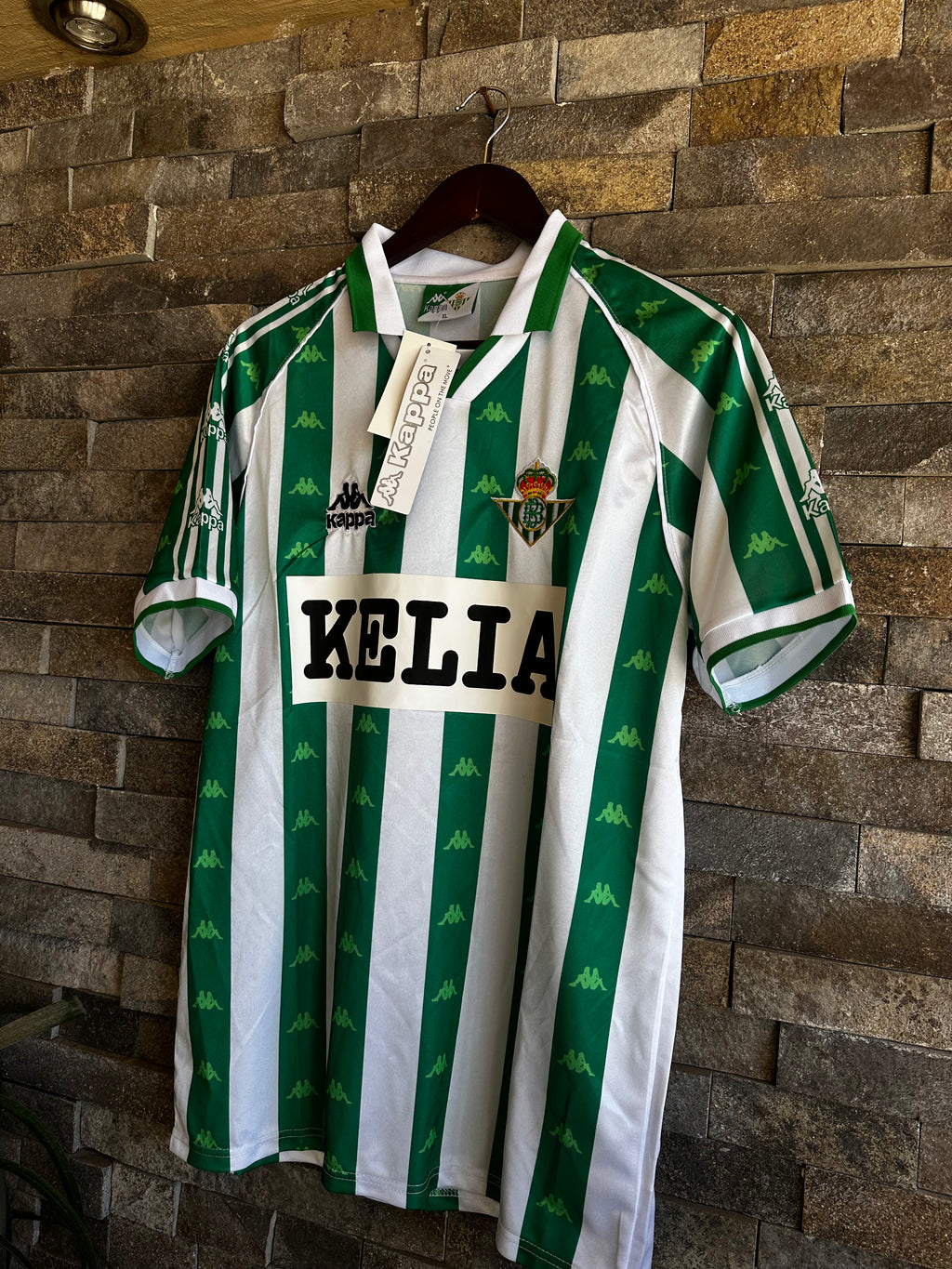 Jersey Real Betis Local 1995-1997 Retro - Marca Kappa (Sponsor Kelia)