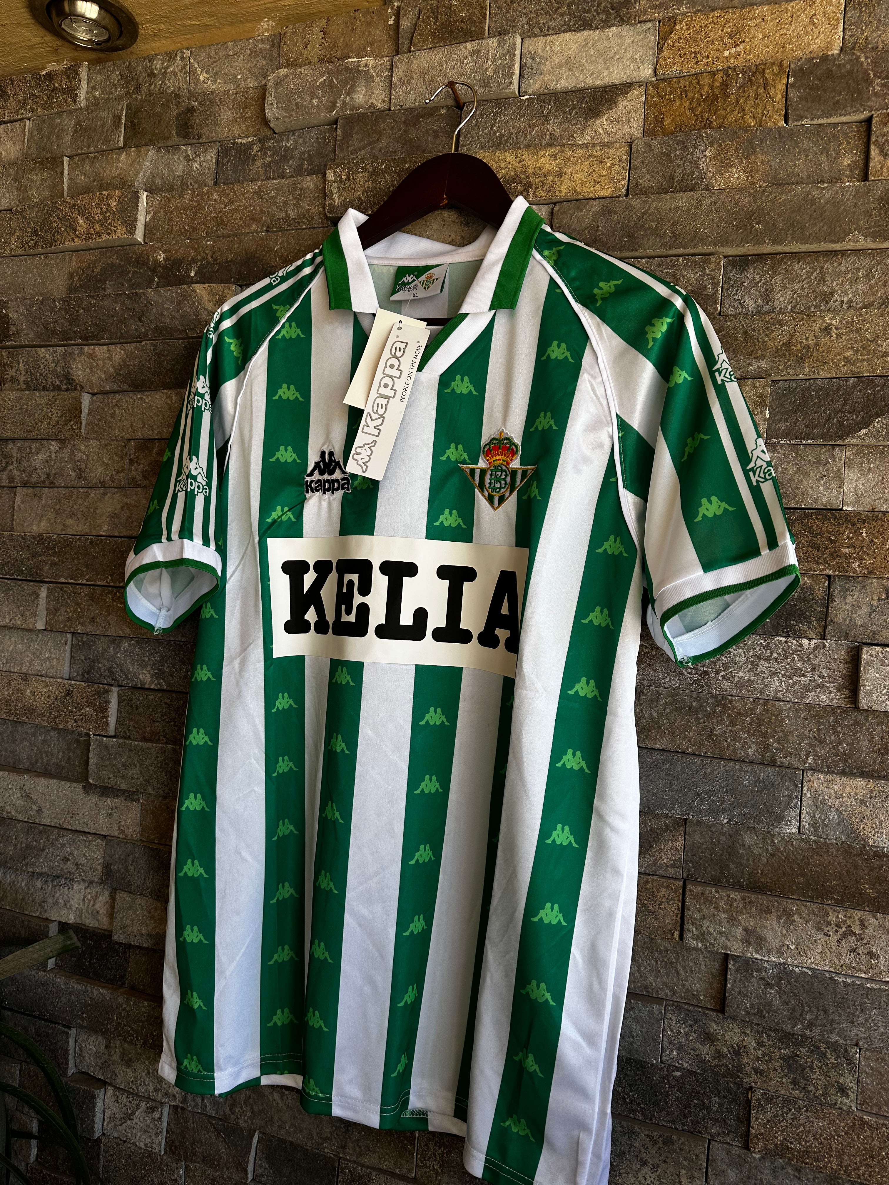 Jersey Real Betis Local 1995-1997 Retro - Marca Kappa (Sponsor Kelia)