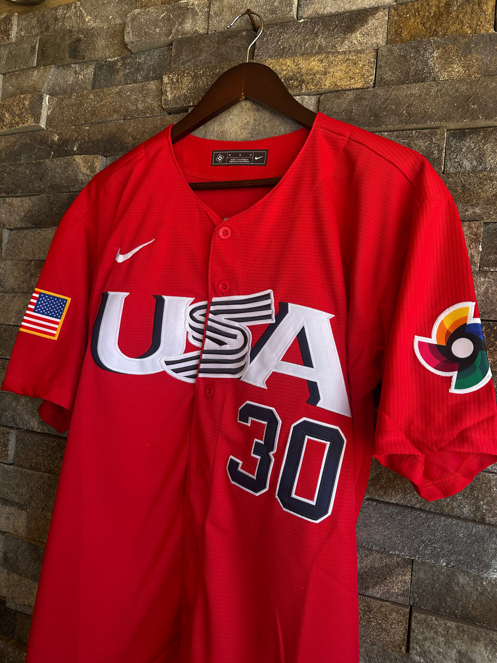 Jersey USA Baseball World Baseball Classic - Paul Skenes #30 - Rojo