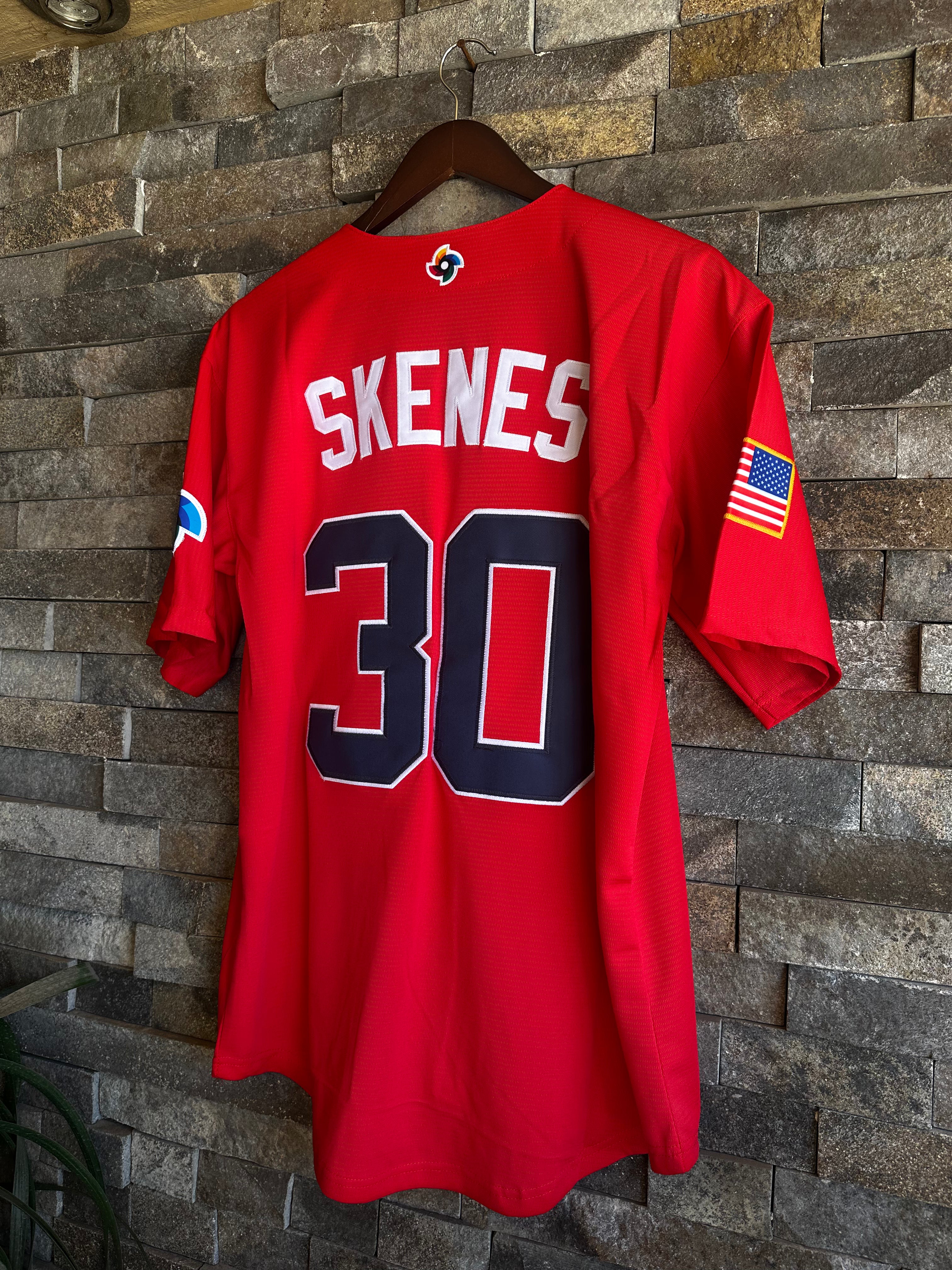 Jersey USA Baseball World Baseball Classic - Paul Skenes #30 - Rojo
