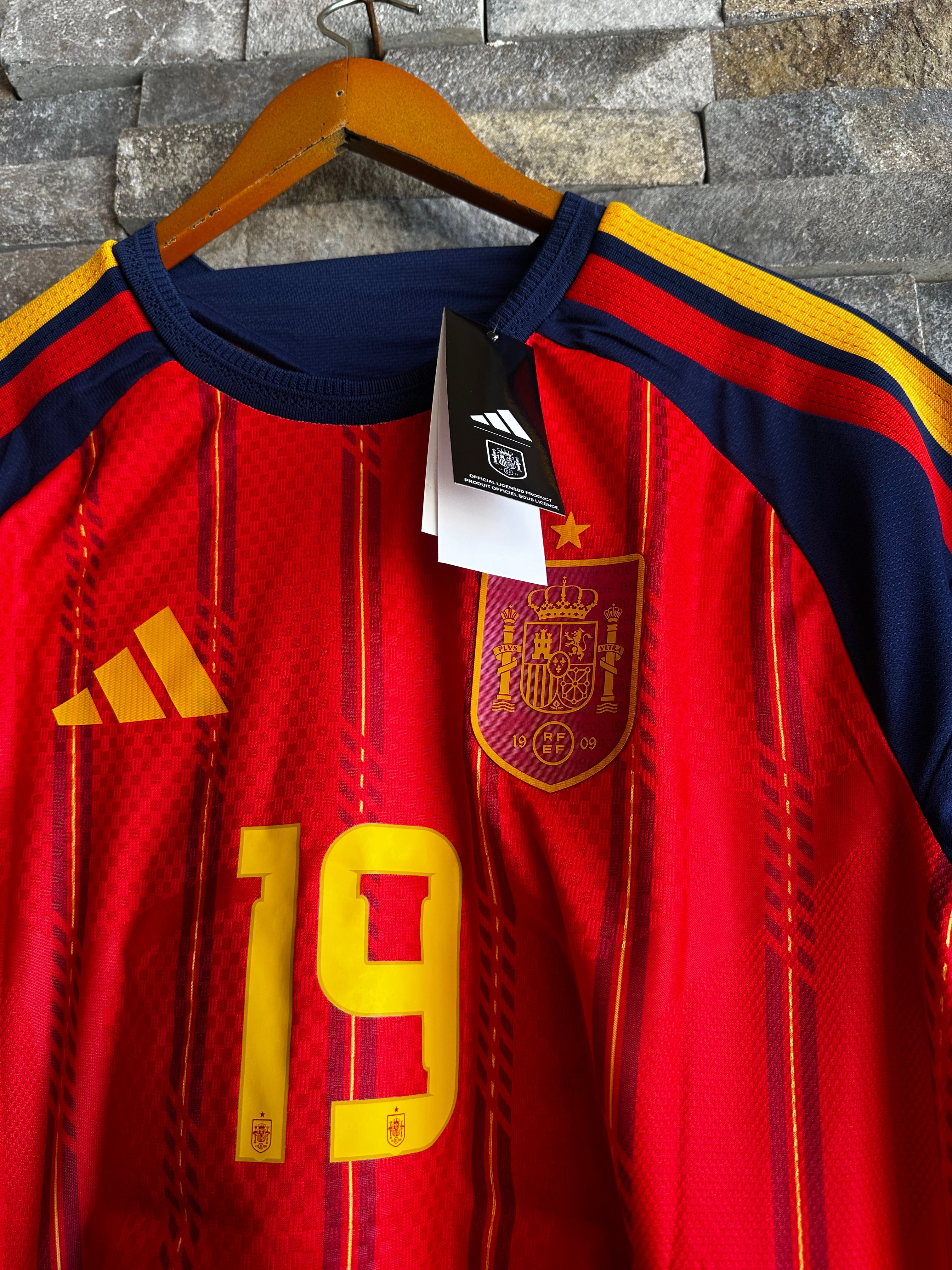 Jersey España Roja Versión Jugador Lamine Yamal #19 | Local Oficial