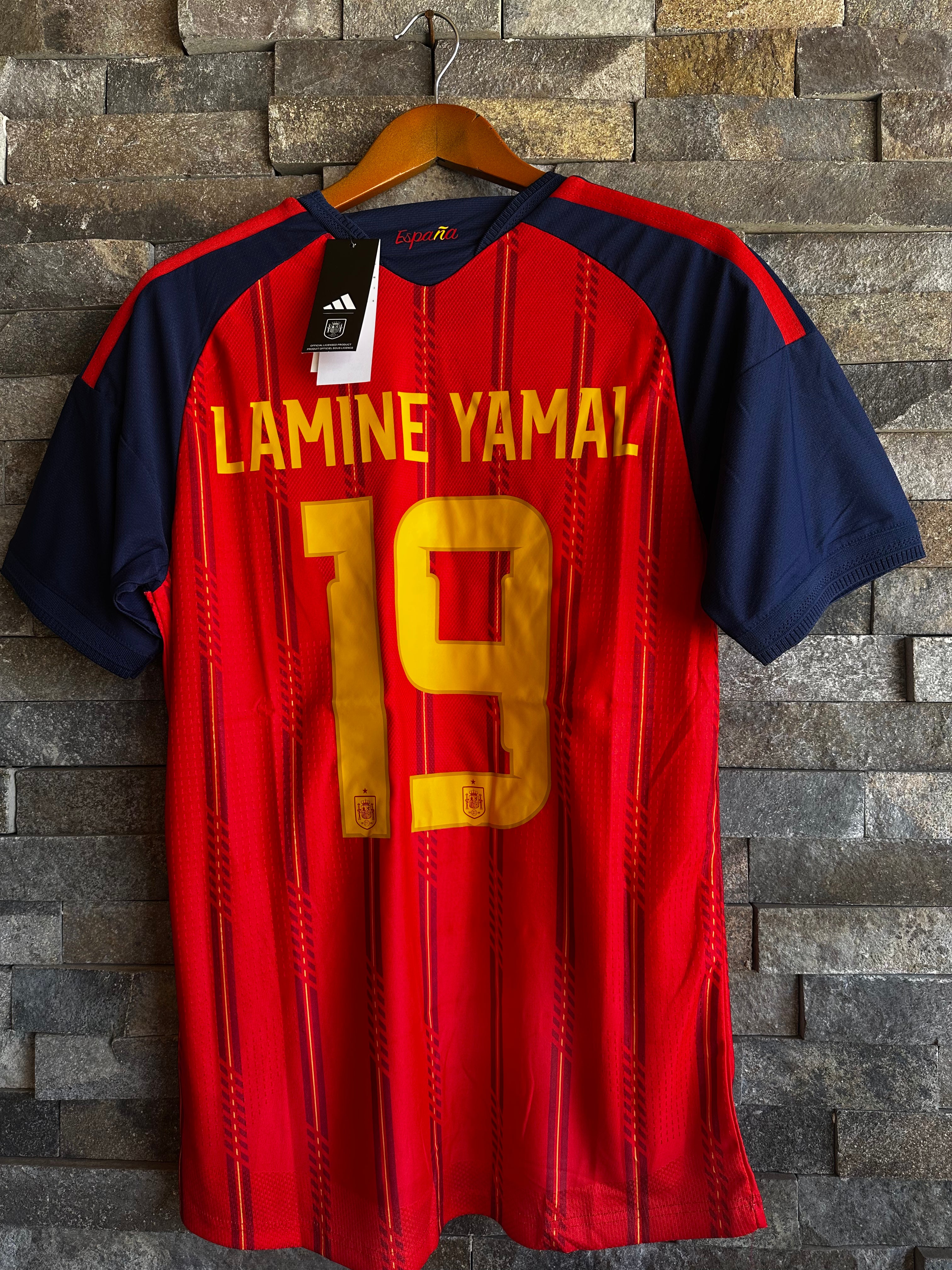 Jersey España Roja Versión Jugador Lamine Yamal #19 | Local Oficial