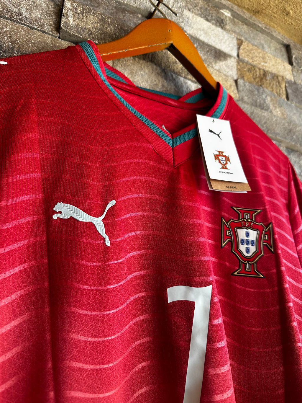 Jersey Portugal Roja Versión Jugador Cristiano Ronaldo #7 | Local Oficial