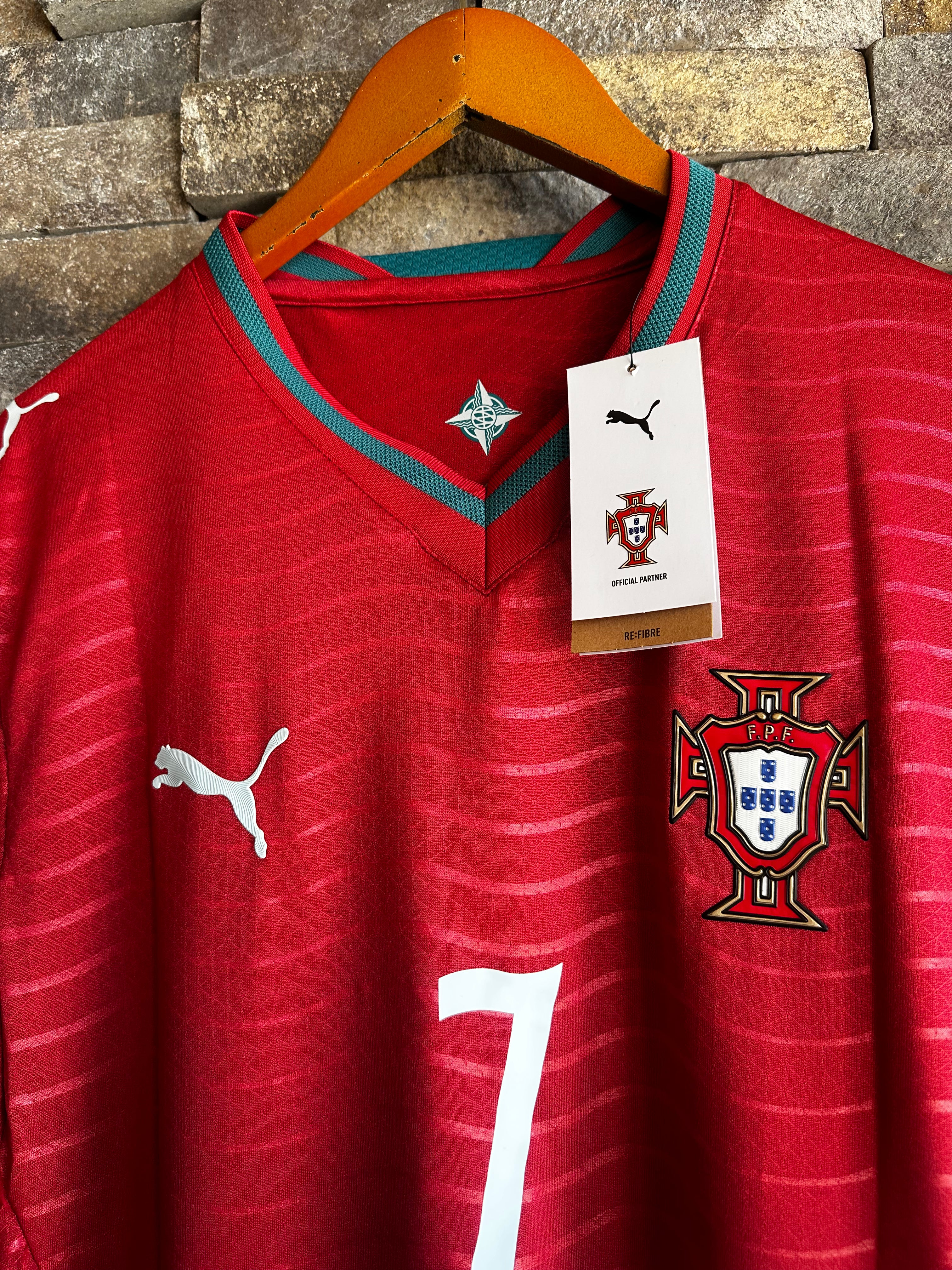 Jersey Portugal Roja Versión Jugador Cristiano Ronaldo #7 | Local Oficial