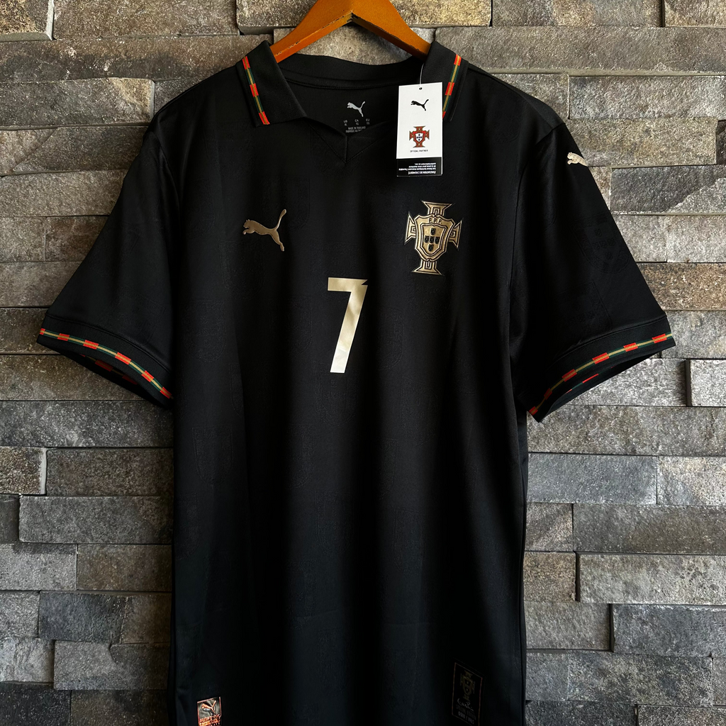 Jersey Portugal Negra Versión Jugador Cristiano Ronaldo #7 | Edición Especial