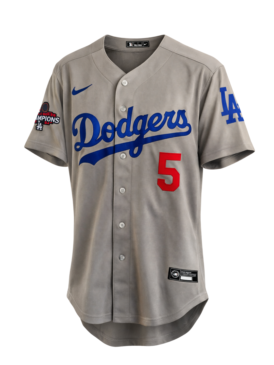 Jersey Oficial Los Angeles Dodgers Gris – Freddie Freeman #5